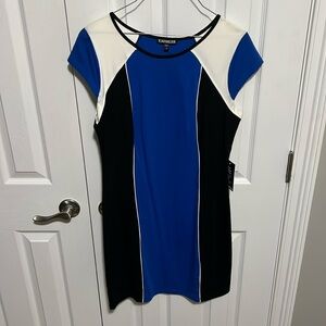 Striped short sleeve dress